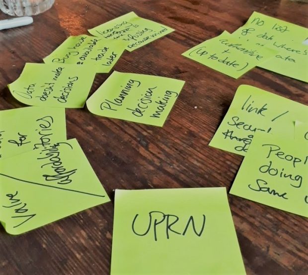 Postit notes following event