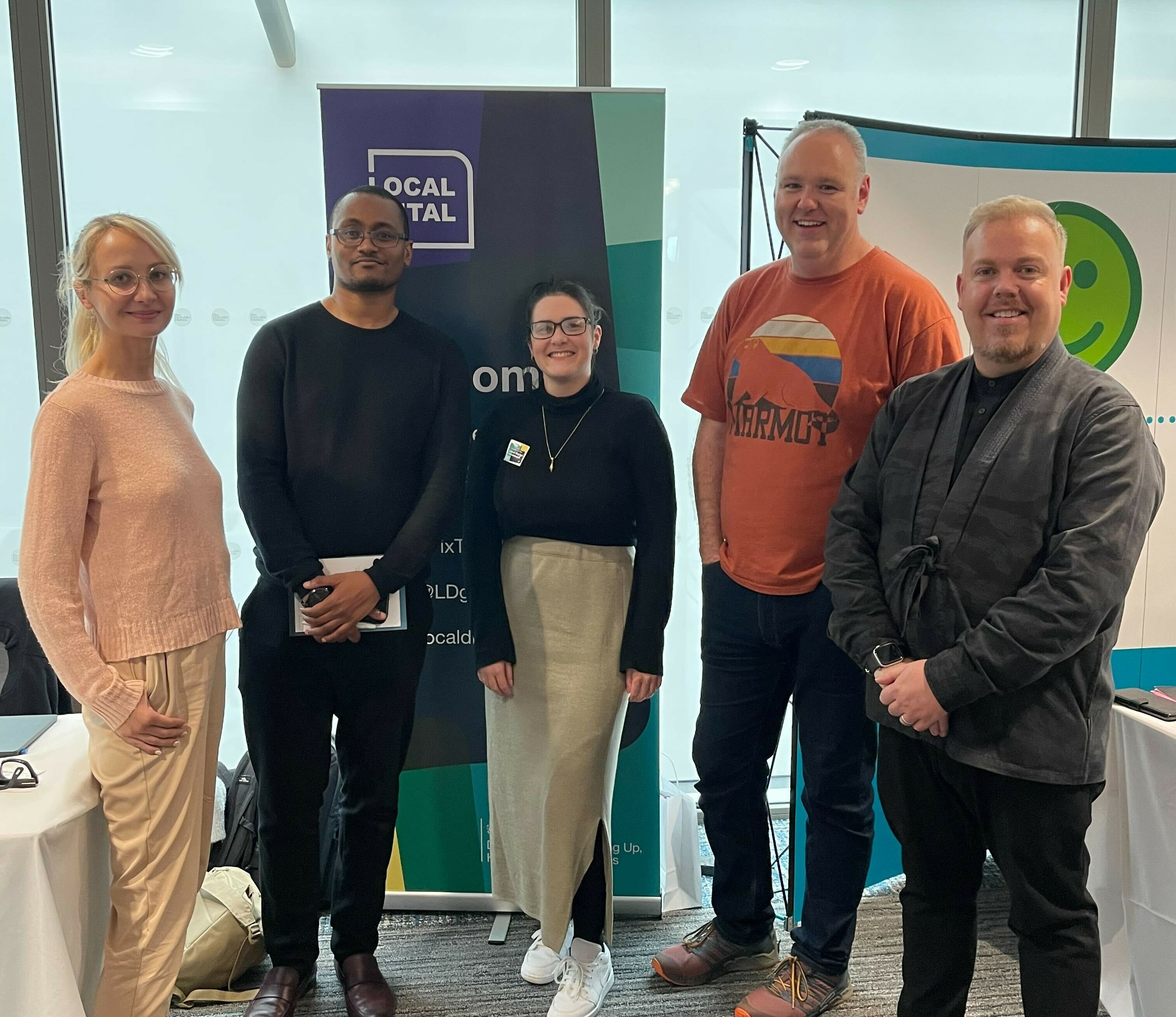 The Local Digital team attending LocalGovCamp 2022 in September.