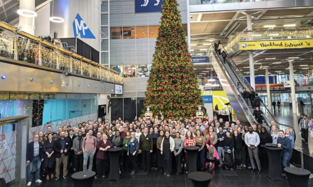 a group photo of the hackathon participants