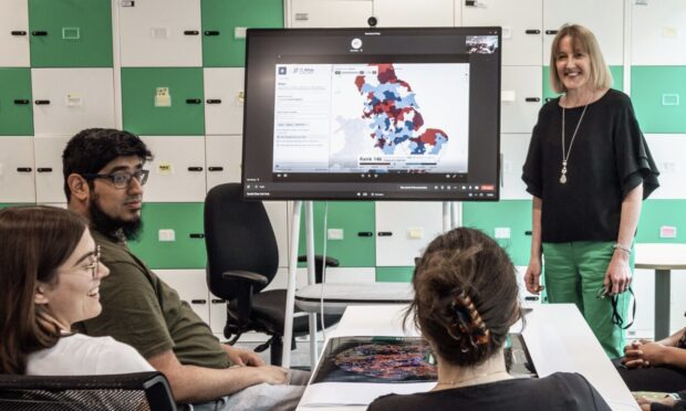 Data and analytics team meeting in MHCLG office