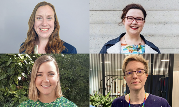 a collage showing the headshots of the 4 blog post contributors